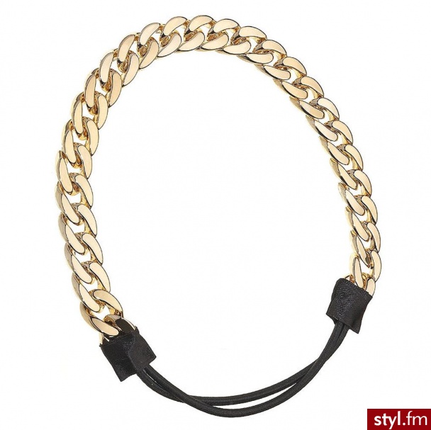 Opaska na głowę ze złotym łańcuszkiem - 6 GBP - Pozostałe Dodatki Moda