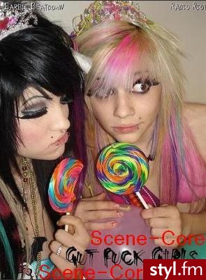 Scene-core;) - EMO Alternatywne Średnie Fryzury
