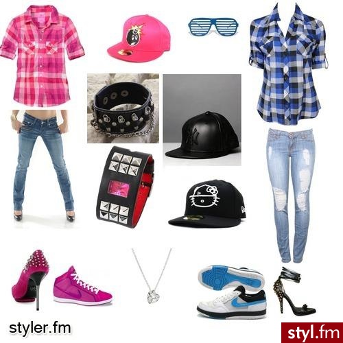 Różowo i niebiesko! ;p - Styler