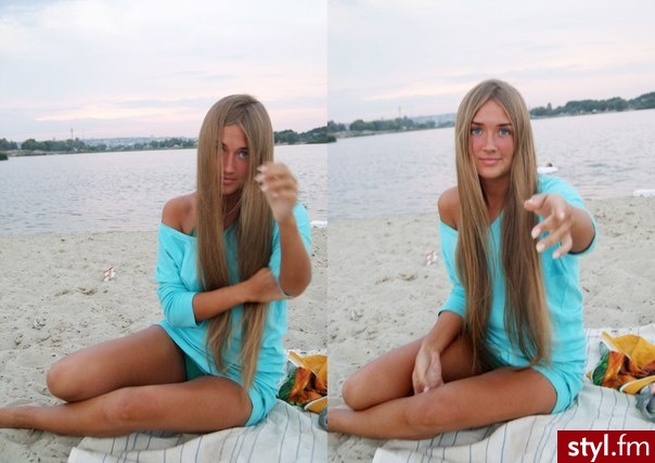 Blond Rozpuszczone Proste Na co dzień Długie Fryzury