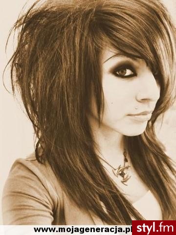 EMO Alternatywne Średnie Fryzury