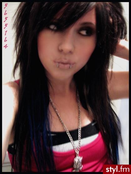 EMO Alternatywne Średnie Fryzury