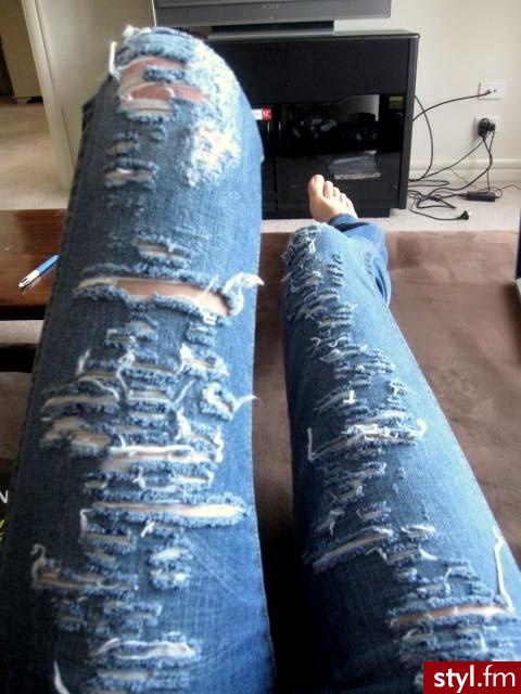 Jeansy Spodnie Moda