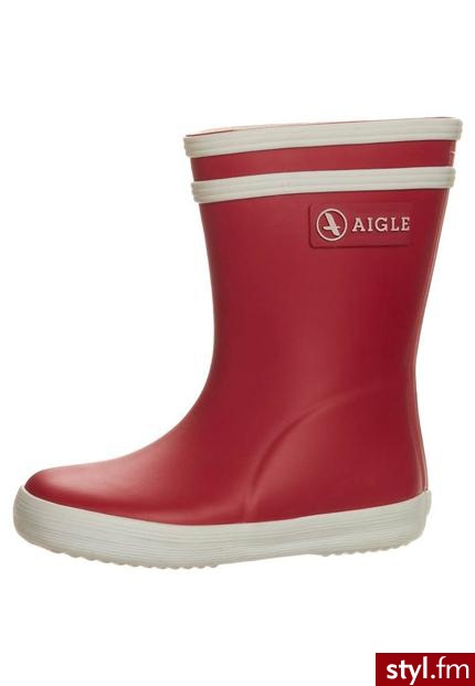 Aigle BABY FLAC Kalosze czerwony - Kalosze Buty Moda