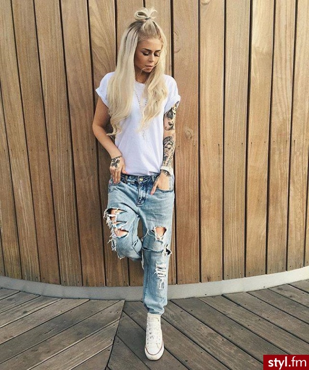 Jeansy Spodnie Moda
