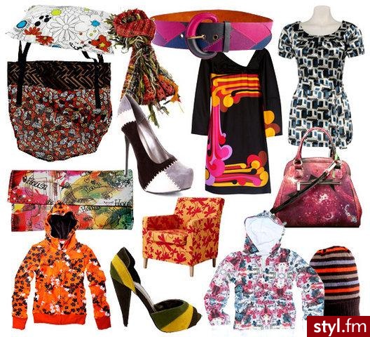 Poduszka Ikea: 7,99zł; szal TopSecret: 49,90zł; pasek House: 19,90zł; bluzka TopSecret: 69,90zł; miękka torba H&M: 5,90 euro; czarno-szaro-białe szpilki: 99zł (www.bucikowo.pl); sukienka Tibi: 349,17 euro (www.net-a-porter.com); kolorowy portfel House - Misz-masz