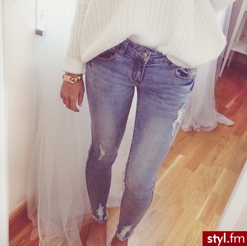 Jeansy Spodnie Moda