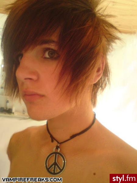 EMO Alternatywne Średnie Fryzury