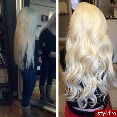 Blond Rozpuszczone Kręcone Na co dzień Długie Fryzury