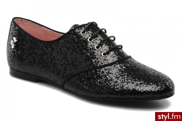 Le temps des cerises BUTY SZNUROWANE EDIN BY LE TEMPS DES CERISES (Czarny) - Pozostałe Buty Moda