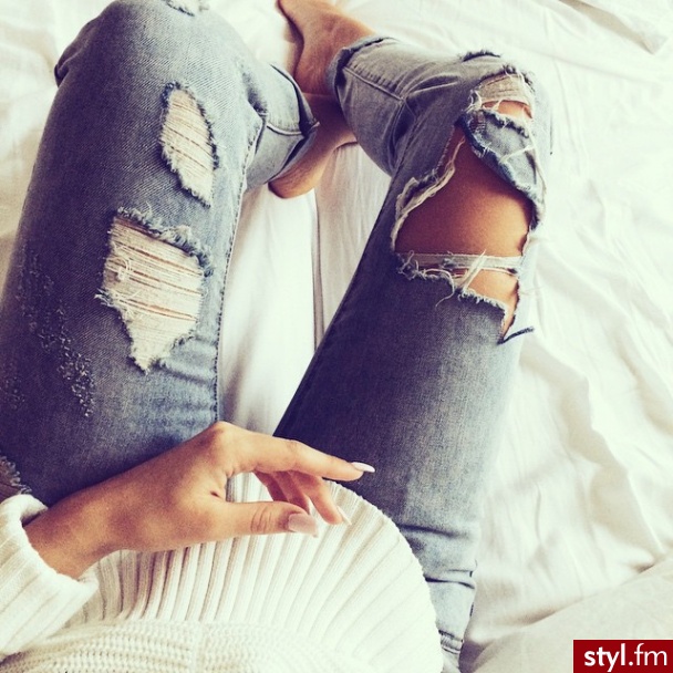 Jeansy Spodnie Moda