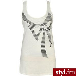 Fajna biała bluzka oczywiście z motywem kokardki:) - Pozostałe Ciuchy Moda