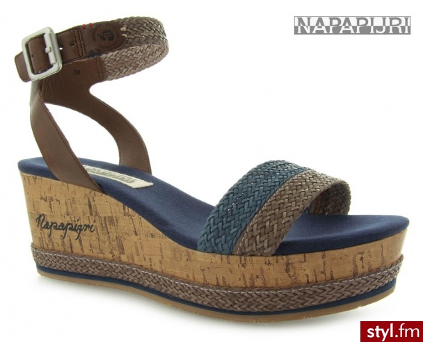 Napapijri TONE SANDAL ELEPHANT/MIDNIGHT BLUE - Koturny Buty Moda