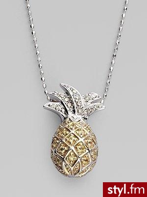 Ananas z diamentów i żółtego szafiru. Sydney Evan, cena: $1,100/ - Pozostałe Dodatki Moda
