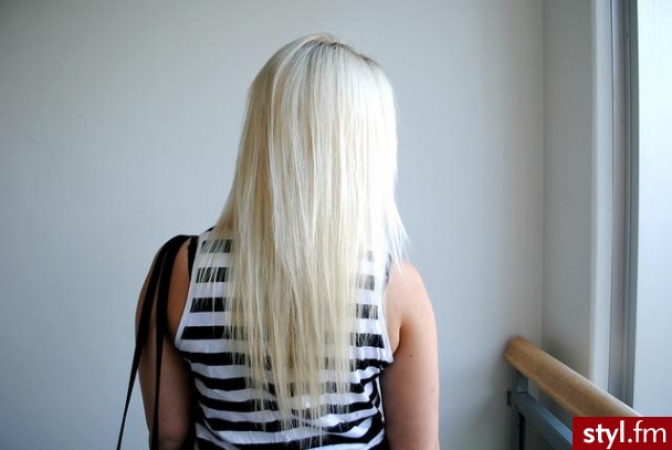 Blond Rozpuszczone Proste Na co dzień Długie Fryzury