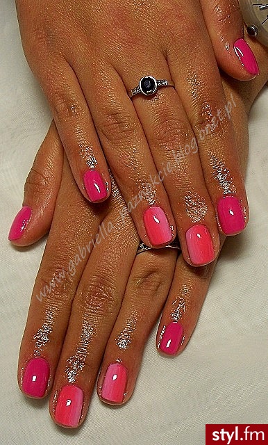 manicure hybrydowy  - Kwadratowe Żelami Naturalne Paznokcie