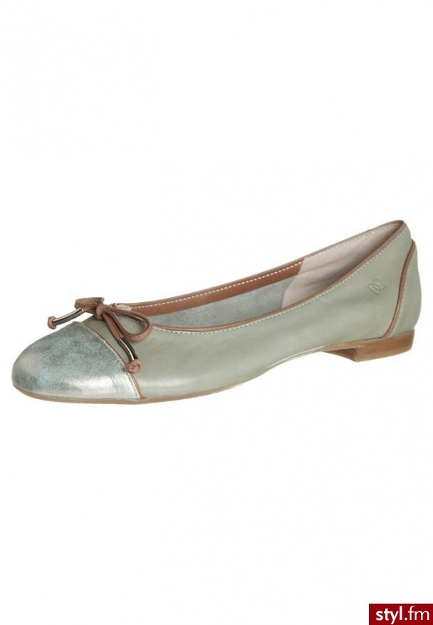 Donna Carolina SOFY Baleriny zielony - Balerinki Buty Moda