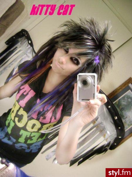 EMO Alternatywne Średnie Fryzury