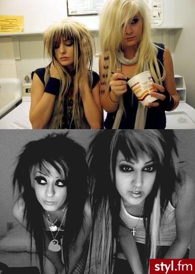 EMO Alternatywne Średnie Fryzury