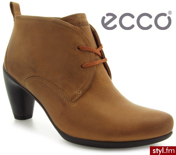 Ecco BOTKI SCULPTURED AMBER - Botki Buty Moda