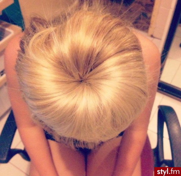 Blond Kok Proste Na co dzień Długie Fryzury