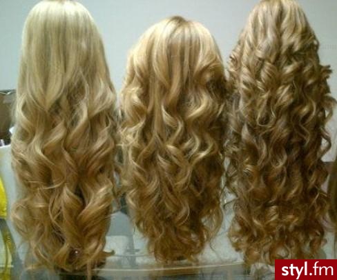 Blond Rozpuszczone Kręcone Na co dzień Długie Fryzury