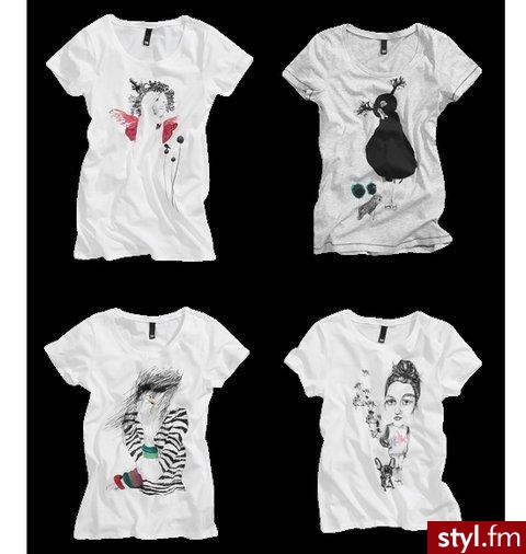 T-Shirty z serii art Divided skierowane są do młodych kobiet, które uwielbiają niebanalne rozwiązania. Królują w nich biało-czarne motywy, które w sama raz nadają się na jesienną melancholię. - Pozostałe Ciuchy Moda