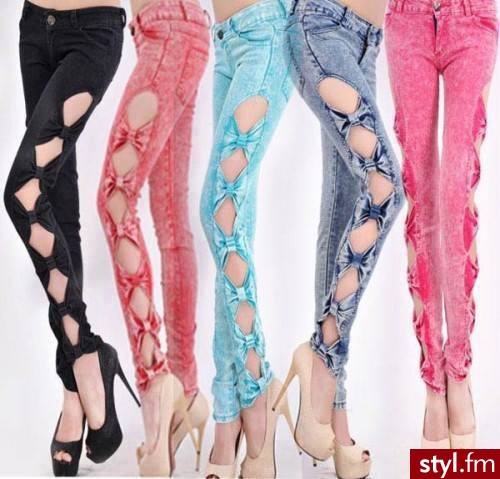 Jeansy Spodnie Moda
