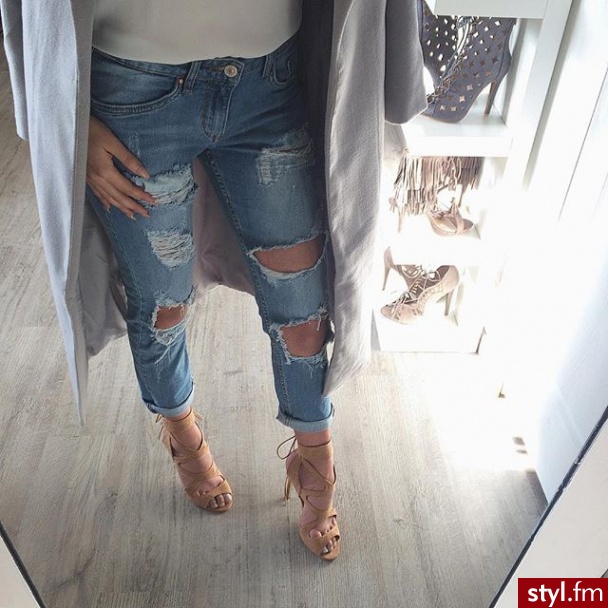 Jeansy Spodnie Moda