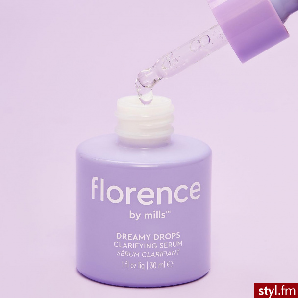 florence by mills Dreamy Drops to świetne oczyszczające serum złuszczające naskórek (ekstrakt z kory wierzby), matujące cerę, ograniczające wydzielanie sebum i minimalizujące widoczność porów (niacynamid). Nasz hit! - Kosmetyki