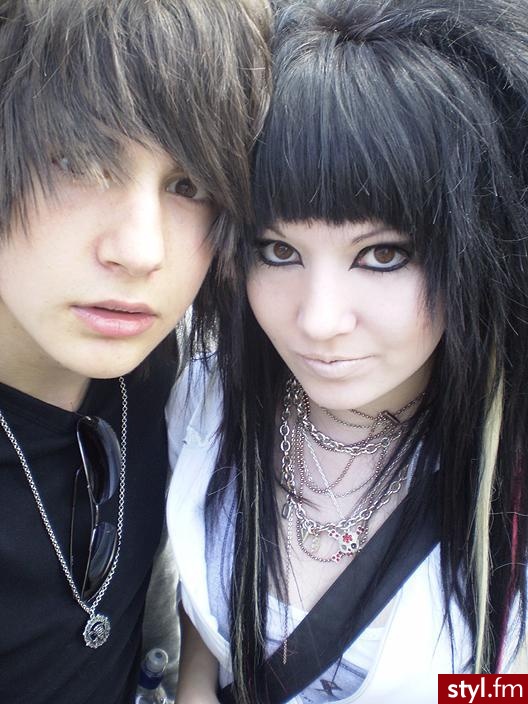 EMO Alternatywne Średnie Fryzury