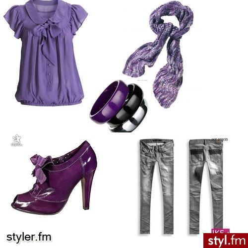fifiolett. stonowano kolorowy - Styler