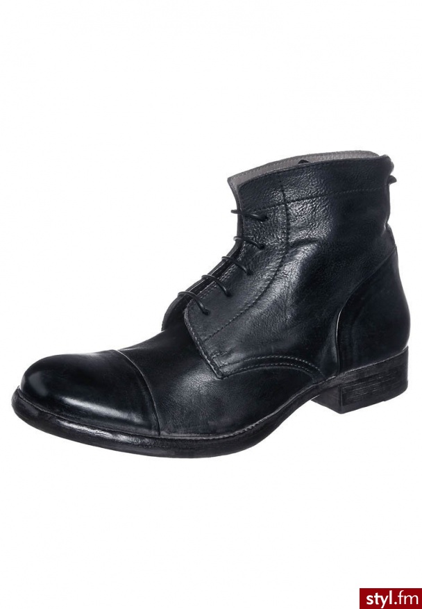 Moma Botki sznurowane czarny (55301) - Botki Buty Moda