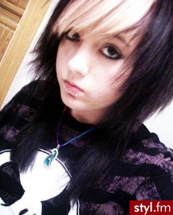 EMO Alternatywne Średnie Fryzury