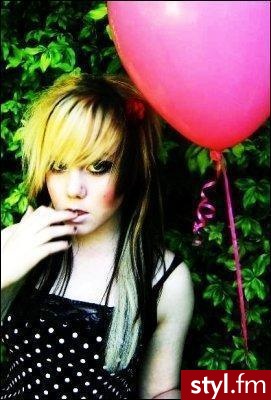 EMO Alternatywne Średnie Fryzury