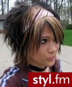 EMO Alternatywne Średnie Fryzury
