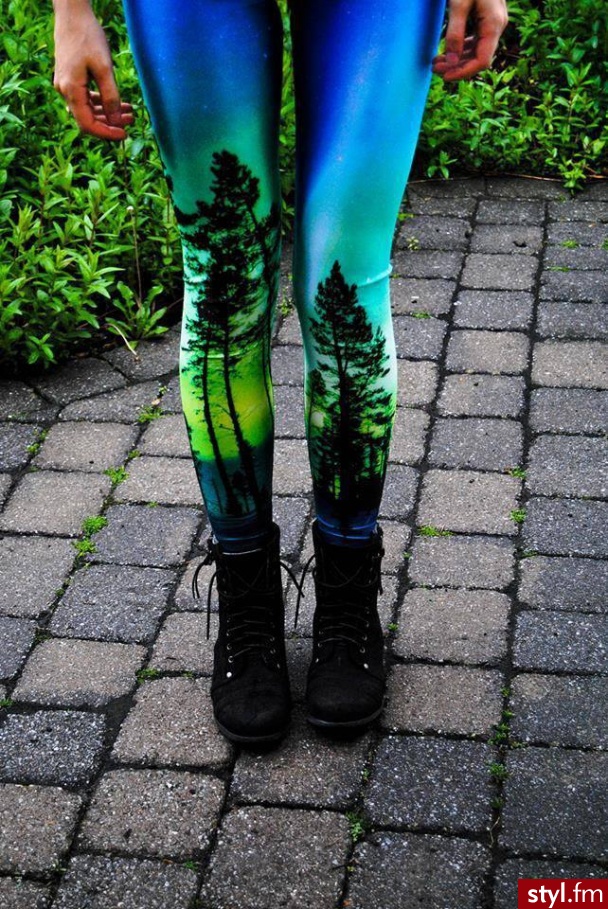 Leginsy Spodnie Moda