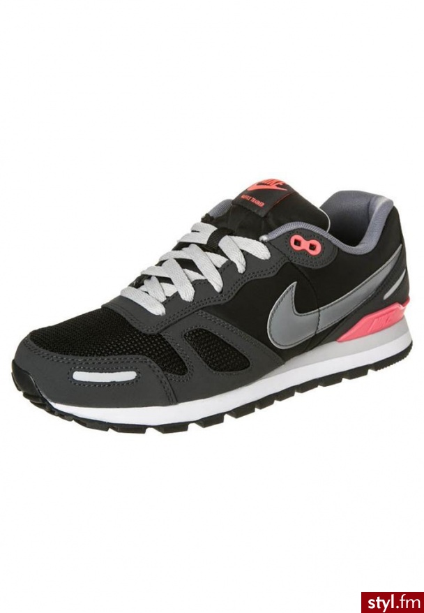 Nike Sportswear AIR WAFFLE TRAINER Półbuty trekkingowe czarny (429628) - Półbuty Buty Moda