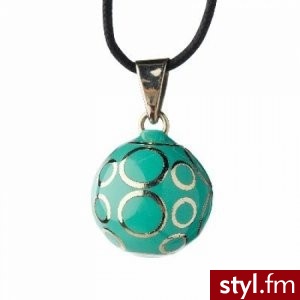 Babylonia Wisiorek Bola - Turkusowe Kropki 5774 - Wisiorki Biżuteria Moda