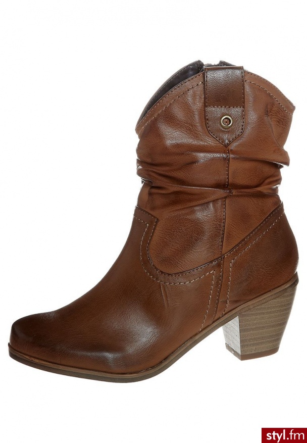Anna Field Botki brązowy - Botki Buty Moda