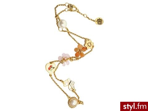 delikatny łancuszek z malutkimi charmsami 98$ - Juicy Couture - Pozostałe Dodatki Moda