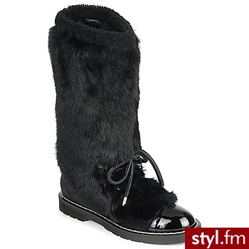 Sonia Rykiel Buty HAIRY Black - Kozaki Buty Moda