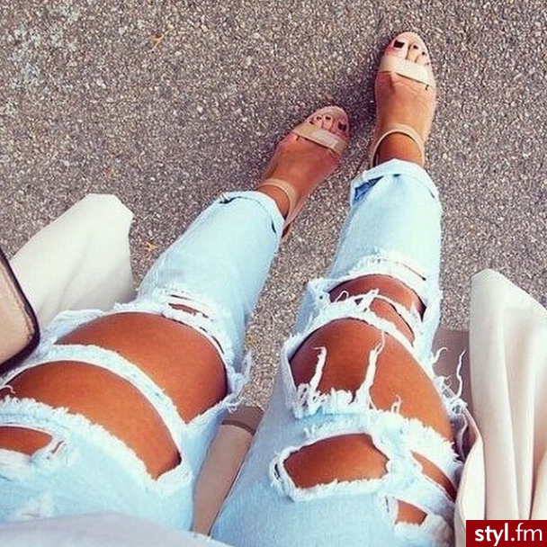 Jeansy Spodnie Moda