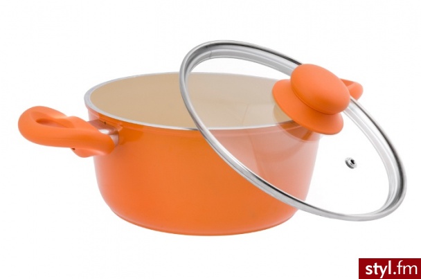 Galicja Garnek ceramiczny Ceramic 5,5l, indukcja pomarańczowy 1326 - Pozostałe Biżuteria Moda