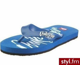 Quiksilver Klapki chłopięce LITTLE ECHO SCRIPT niebieskieroz. 33 - Klapki Buty Moda