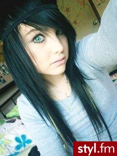 EMO Alternatywne Średnie Fryzury
