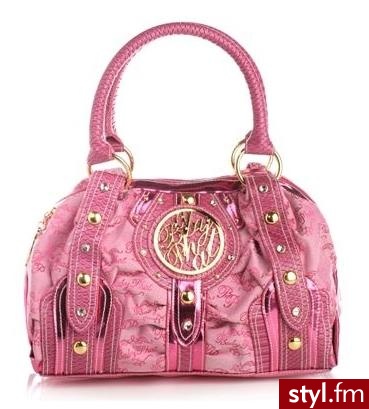 duża torebka BabyPhat w cenie 70$ dostępna także w kolorze białym i czarnym. - Pozostałe Torebki Moda