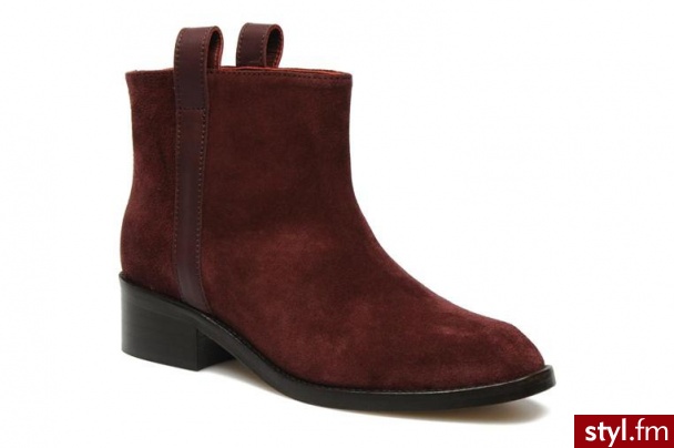 Surface To Air PÓŁBUTY I BOTKI KIM PULL TAB BOOTS BY SURFACE TO AIR (Bordowy) - Botki Buty Moda