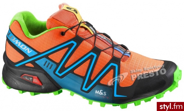 Salomon Buty biegowe trailowe męskie Speedcross 3 pomarańczowy Sportowe Wielokolorowy - Sportowe Buty Moda