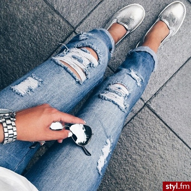 Jeansy Spodnie Moda